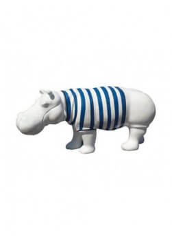 hippopotame en résine de polyester taille xl, design au choix.