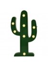 Veilleuse en forme de cactus de couleur verte