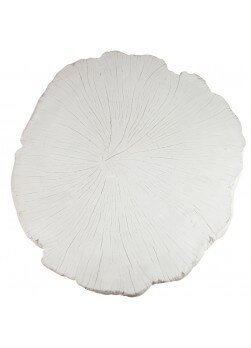 table basse en résine de couleur blanche