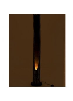 lampadaire de salon en bois - aspect tronc d'arbre