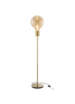 lampadaire de salon design avec globe en verre