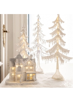 maison illuminée, maison miniature Noël