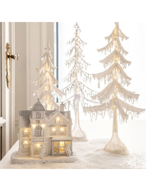 maison illuminée, maison miniature Noël