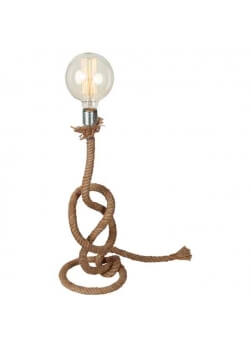 lampe à poser pied en corde