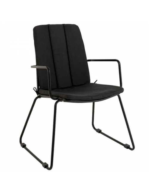 fauteuil design métal noir