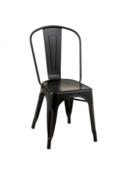 chaise métal noir