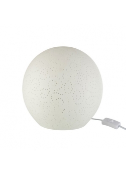 lampe boule porcelaine blanc
