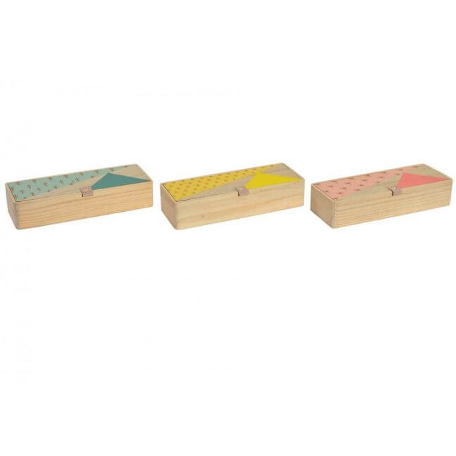 Boîte à bijoux en bois. 3 modèles au choix. Style tropical