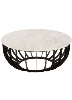 table basse ronde marbre