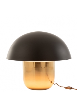 lampe champignon design allumée