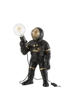 Lampe à poser Design, Lampe singe astronaute avec ampoule allumée