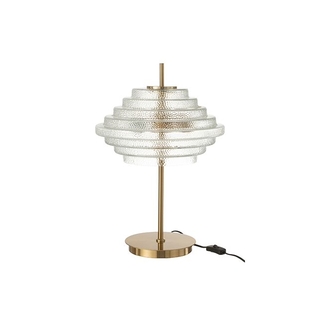 Lampe de Table Or Métal/Verre Transparent