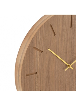 Horloge bois naturel détails
