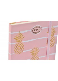 cahier ananas, 13,5x18 ,deux couleurs disponibles, rose et bleu