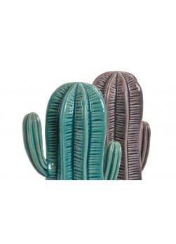 Statuette en forme de cactus de 32 cm. 2 couleurs disponibles