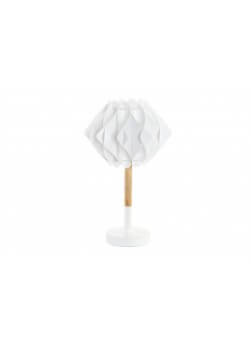Lampe à poser de style scandinave avec abat-jour origami. H.41 cm